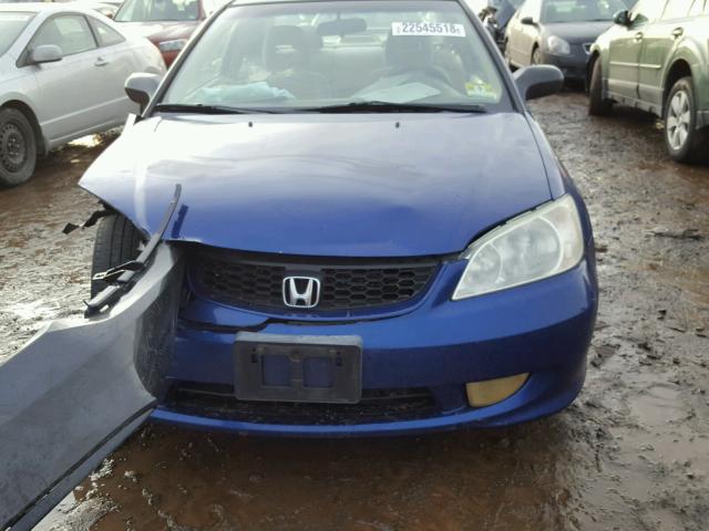 1HGEM22545L047182 - 2005 HONDA CIVIC LX BLUE photo 7