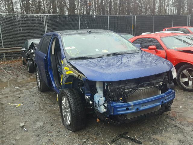 2FMDK4JC0DBA89659 - 2013 FORD EDGE SEL BLUE photo 1