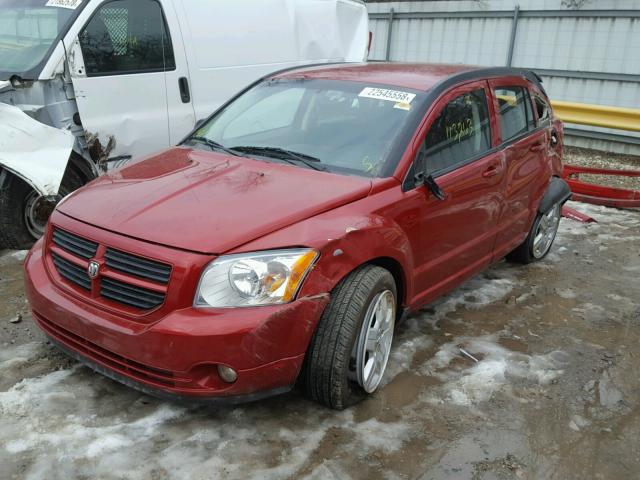 1B3HB48A29D107849 - 2009 DODGE CALIBER SX RED photo 2