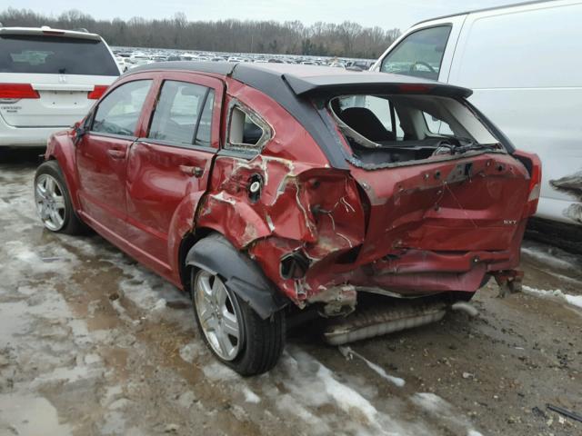 1B3HB48A29D107849 - 2009 DODGE CALIBER SX RED photo 3