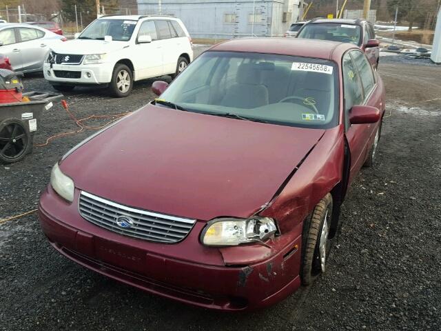 1G1ND52M3WY158553 - 1998 CHEVROLET MALIBU MAROON photo 2