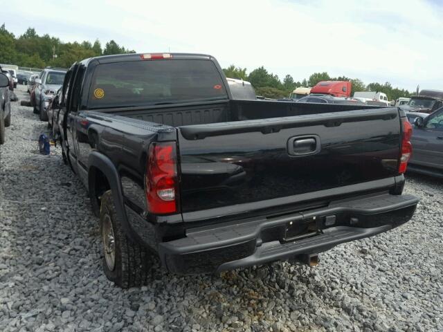 1GCHK39245E268997 - 2005 CHEVROLET SILVERADO BLACK photo 3