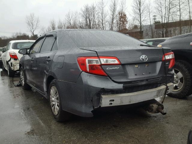 4T1BF1FK5CU173656 - 2012 TOYOTA CAMRY BASE GRAY photo 3