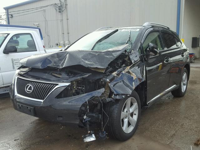 2T2BK1BA9BC120463 - 2011 LEXUS RX 350 BLACK photo 2