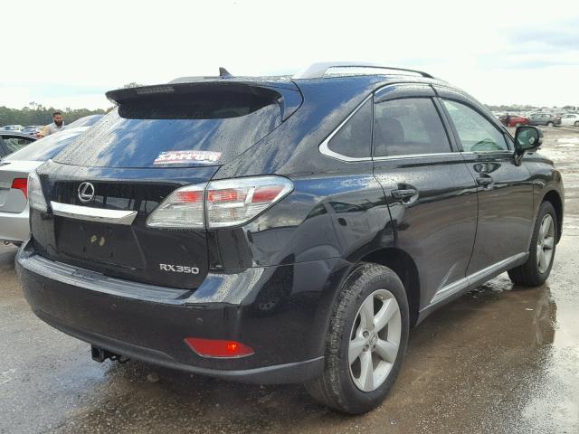 2T2BK1BA9BC120463 - 2011 LEXUS RX 350 BLACK photo 4