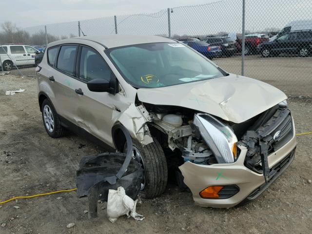 1FMCU0F72HUC66125 - 2017 FORD ESCAPE S TAN photo 1