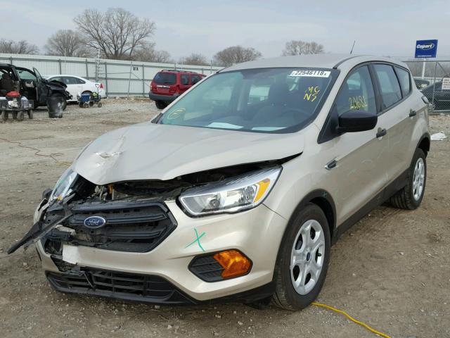 1FMCU0F72HUC66125 - 2017 FORD ESCAPE S TAN photo 2