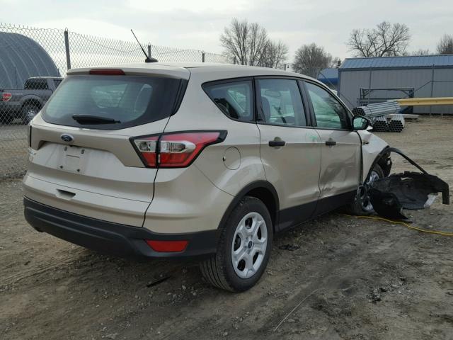 1FMCU0F72HUC66125 - 2017 FORD ESCAPE S TAN photo 4