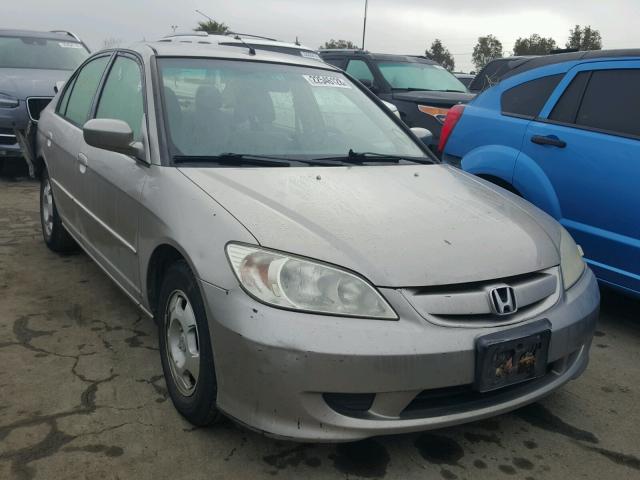 JHMES96615S019313 - 2005 HONDA CIVIC HYBR SILVER photo 1