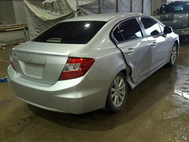 19XFB2F80CE036375 - 2012 HONDA CIVIC EX ნაცრისფერი ფოტო 4
