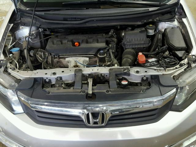19XFB2F80CE036375 - 2012 HONDA CIVIC EX ნაცრისფერი ფოტო 7