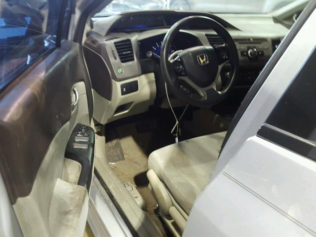 19XFB2F80CE036375 - 2012 HONDA CIVIC EX ნაცრისფერი ფოტო 9