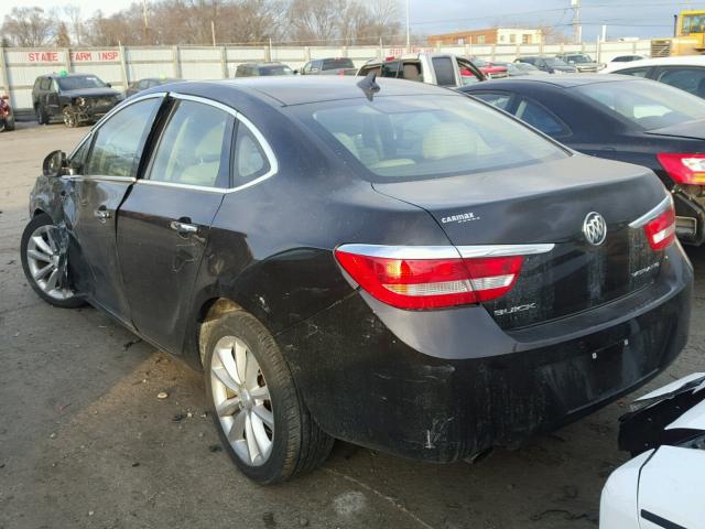 1G4PS5SK0E4143286 - 2014 BUICK VERANO BLACK photo 3