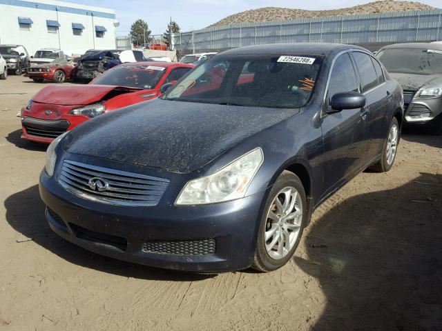 JNKBV61E28M214062 - 2008 INFINITI G35 BLUE photo 2