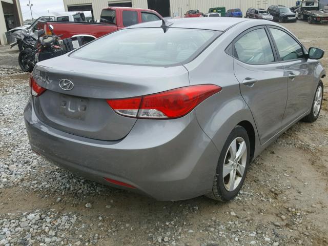 KMHDH4AE8BU117358 - 2011 HYUNDAI ELANTRA GL GRAY photo 4