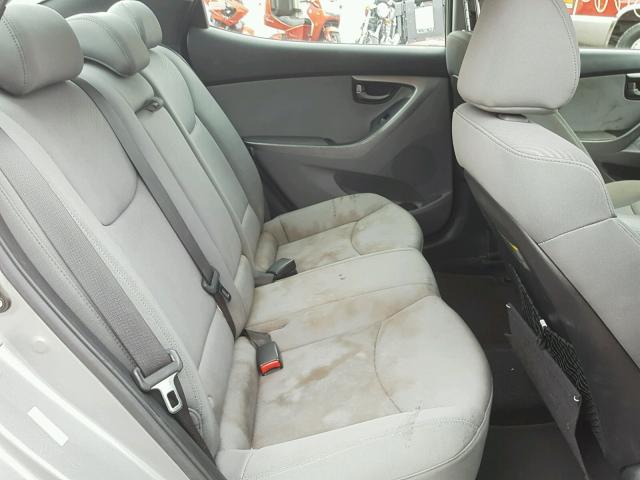 KMHDH4AE8BU117358 - 2011 HYUNDAI ELANTRA GL GRAY photo 6