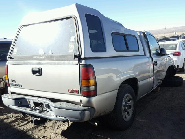 1GTEC14XX7Z111316 - 2007 GMC NEW SIERRA BEIGE photo 4