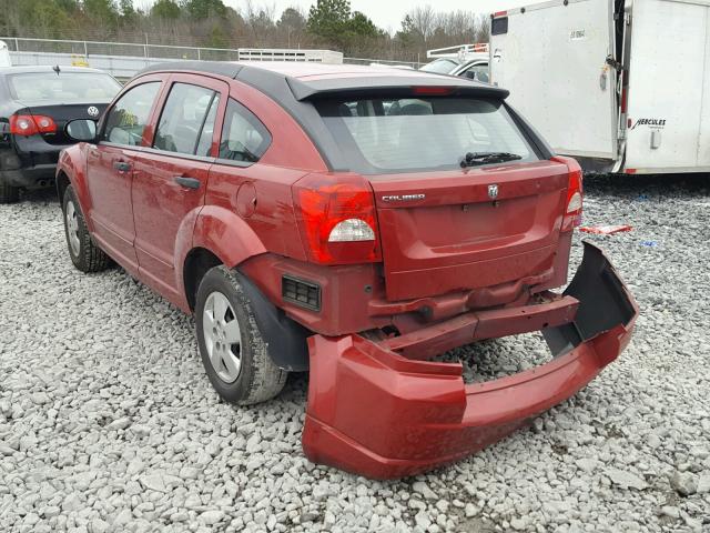 1B3HB28B38D629188 - 2008 DODGE CALIBER RED photo 3