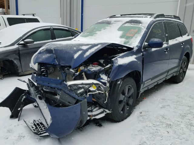 4S4BRCKC2B3311000 - 2011 SUBARU OUTBACK 2. BLUE photo 2