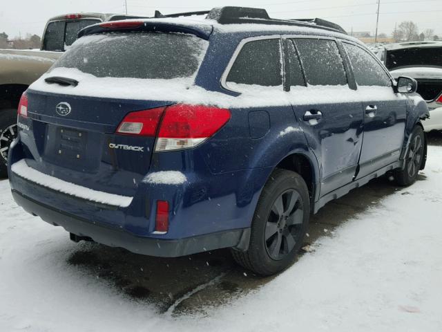 4S4BRCKC2B3311000 - 2011 SUBARU OUTBACK 2. BLUE photo 4