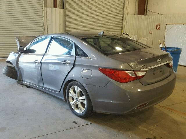 5NPEC4AC2BH022374 - 2011 HYUNDAI SONATA SE GRAY photo 3