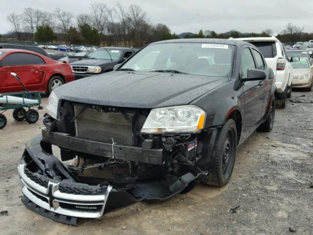 1B3BD4FB7BN578388 - 2011 DODGE AVENGER EX BLACK photo 2