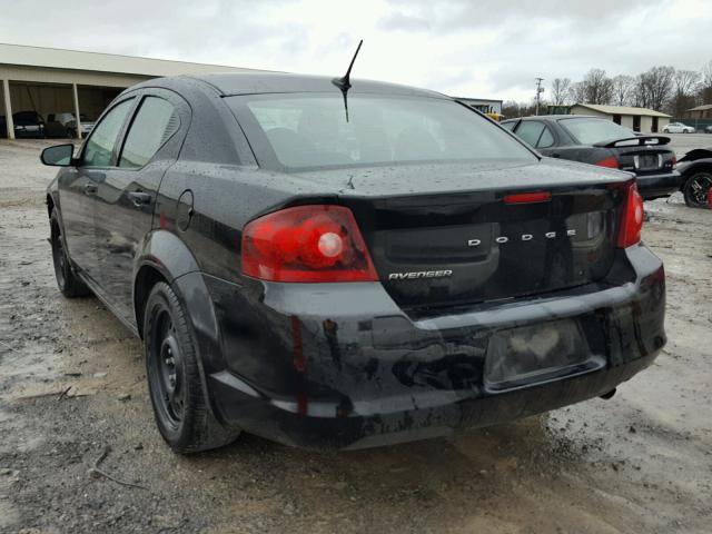 1B3BD4FB7BN578388 - 2011 DODGE AVENGER EX BLACK photo 3