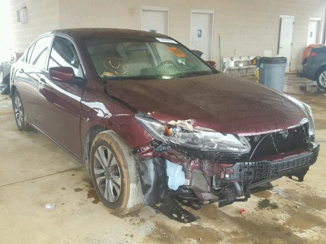 1HGCR2F34FA066619 - 2015 HONDA ACCORD LX MAROON photo 1