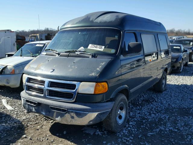 2B6HB11Y7YK106418 - 2000 DODGE RAM VAN B1 GREEN photo 2