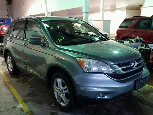 5J6RE4H55AL812615 - 2010 HONDA CR-V EX GREEN photo 1