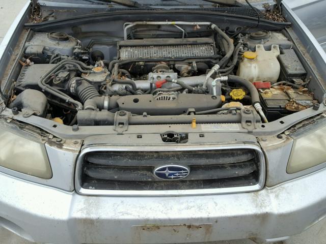 JF1SG69654H700723 - 2004 SUBARU FORESTER 2 SILVER photo 7