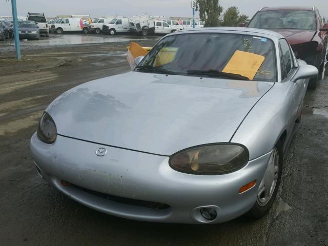 JM1NB3535Y0144160 - 2000 MAZDA MX-5 MIATA SILVER photo 2