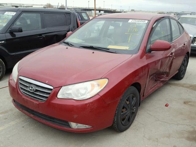 KMHDU46D07U141429 - 2007 HYUNDAI ELANTRA GL RED photo 2