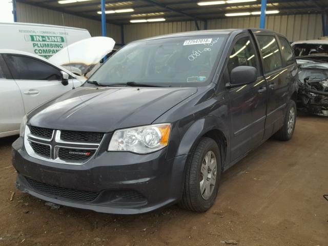 2C4RDGBGXCR298565 - 2012 DODGE GRAND CARA BLACK photo 2