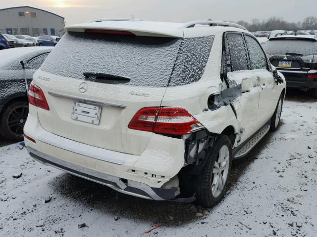 4JGDA5HB5EA358371 - 2014 MERCEDES-BENZ ML 350 4MA WHITE photo 4