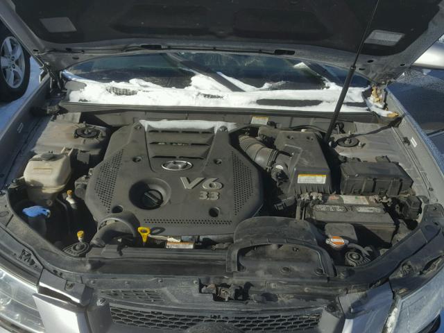 5NPEU46F28H356235 - 2008 HYUNDAI SONATA SE GRAY photo 7