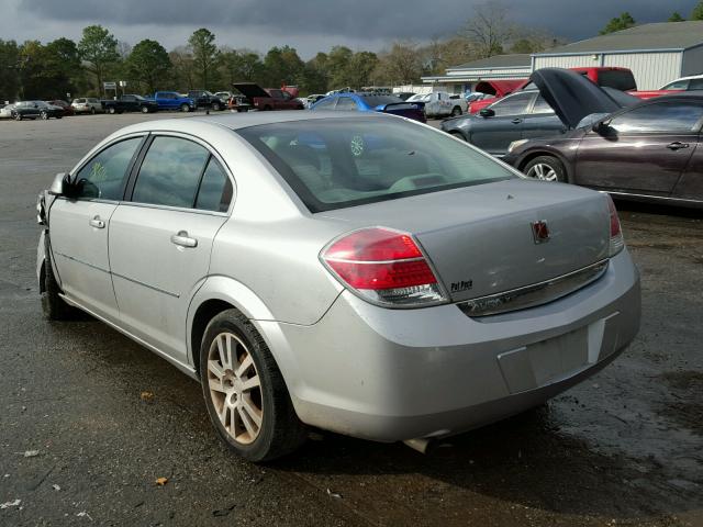 1G8ZS57N78F151453 - 2008 SATURN AURA XE SILVER photo 3