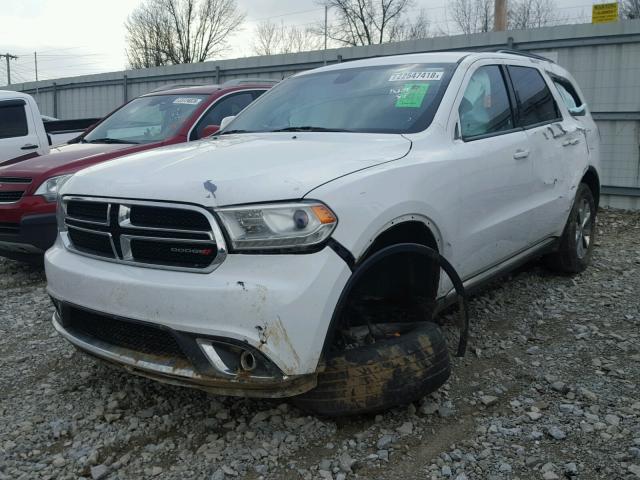 1C4RDHDG8EC481249 - 2014 DODGE DURANGO LI WHITE photo 2