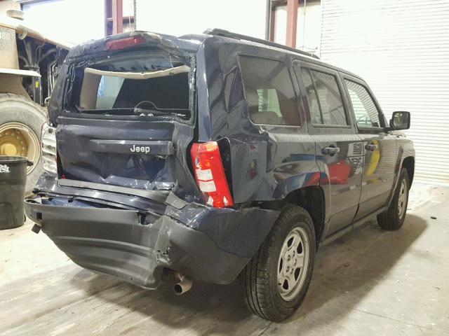 1C4NJPBA9GD744491 - 2016 JEEP PATRIOT SP BLUE photo 4