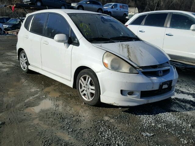 JHMGD38607S017603 - 2007 HONDA FIT S WHITE photo 1