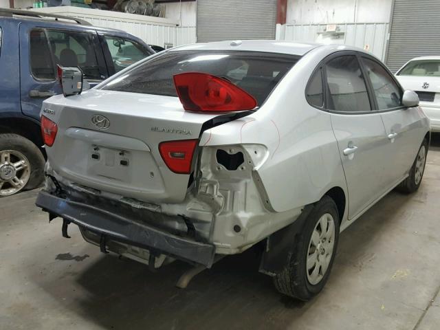 KMHDU46D79U602189 - 2009 HYUNDAI ELANTRA GL SILVER photo 4