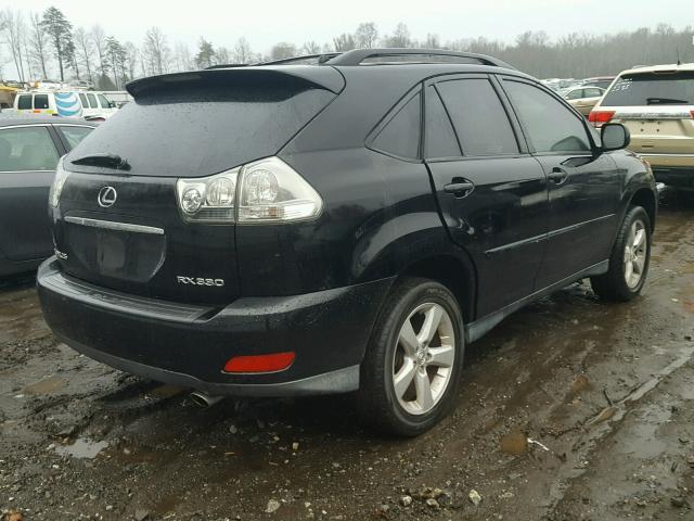 JTJHA31U740010014 - 2004 LEXUS RX 330 BLACK photo 4