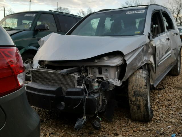 2CNDL23F956081305 - 2005 CHEVROLET EQUINOX LS SILVER photo 9