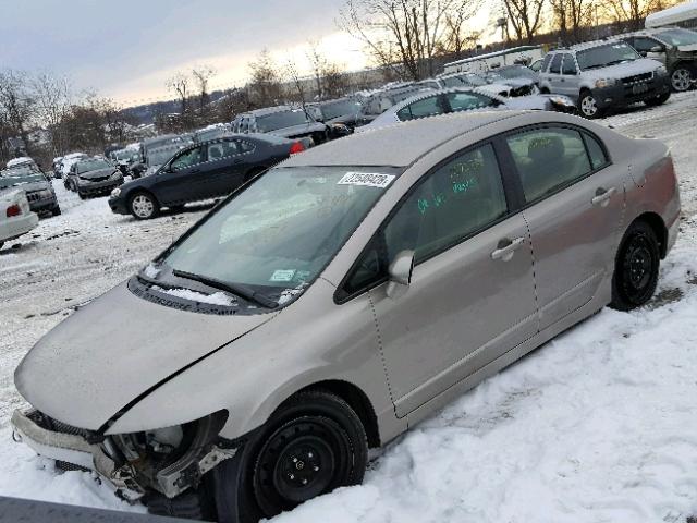 2HGFA16516H505292 - 2006 HONDA CIVIC LX GOLD photo 2