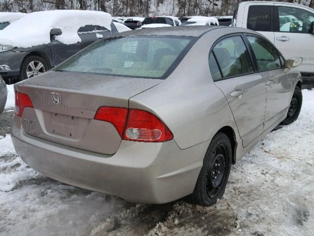 2HGFA16516H505292 - 2006 HONDA CIVIC LX GOLD photo 4