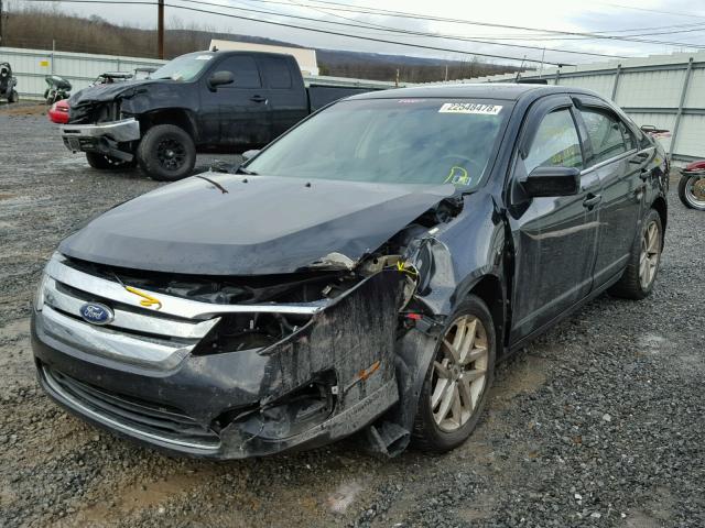 3FAHP0JA0AR302305 - 2010 FORD FUSION SEL BLACK photo 2