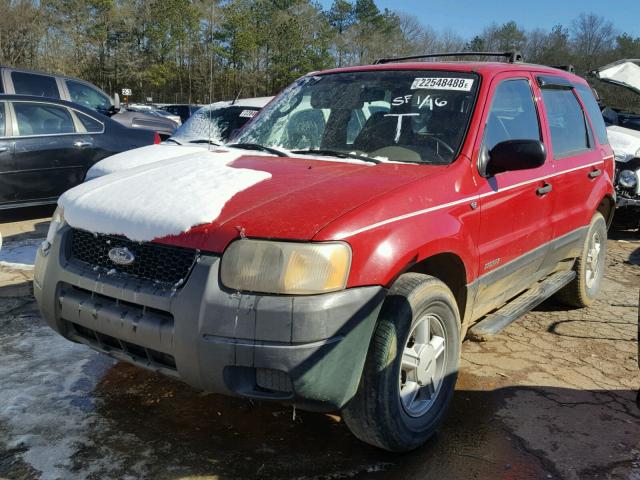 1FMYU011X1KF63198 - 2001 FORD ESCAPE XLS RED photo 2