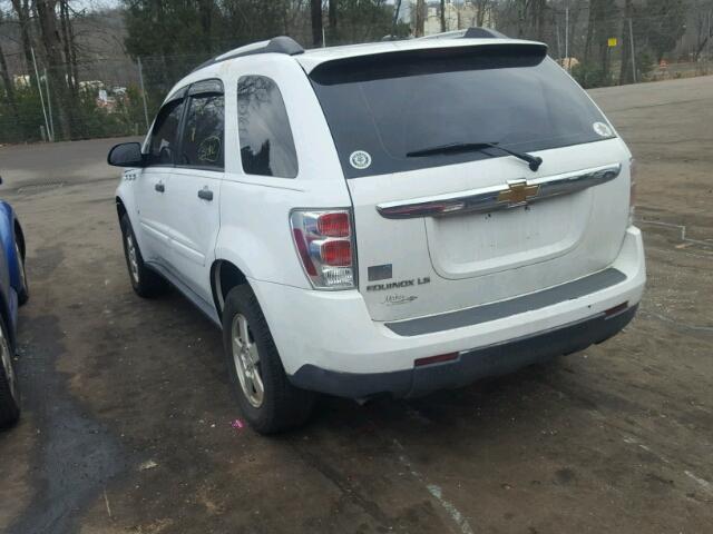 2CNDL23FX86301426 - 2008 CHEVROLET EQUINOX LS WHITE photo 3