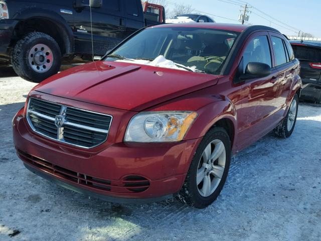 1B3CB4HAXAD544576 - 2010 DODGE CALIBER SX RED photo 2