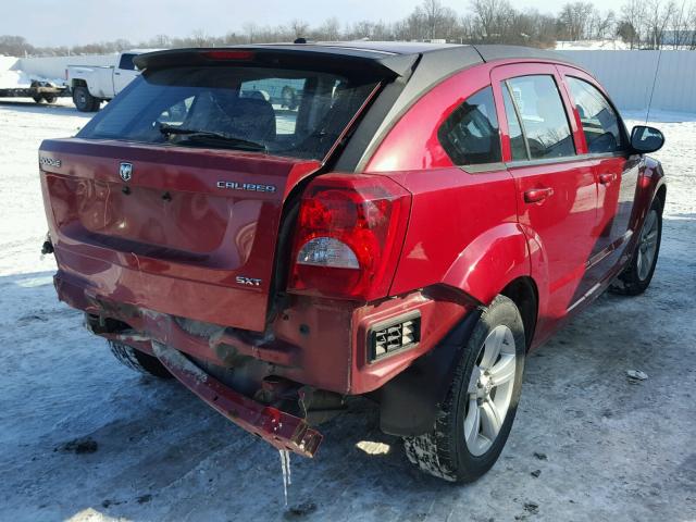 1B3CB4HAXAD544576 - 2010 DODGE CALIBER SX RED photo 4